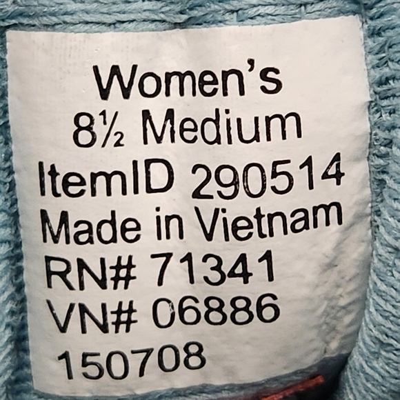 L.L. Bean Womens Tek 2.0 Winter Boots 8.5 M Black Blue Suede/ Mesh Primaloft 8" - Picture 8 of 9